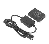Batería Simulada LP E17 Batería Simulada LP E17, Acoplador de CC DR E17 con Adaptador de Corriente Tipo C, Fuente de Alimentación Continua, Batería Externa para Cámara para