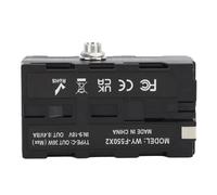 Batería simulada NP F970 F750 F570 F550 Acoplador de CC Adaptador de Corriente Continua con Interfaz de CC para DCRVX2100 para cámara de Monitor Atomos V
