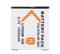 Batería sin efecto memoria para cámaras Sony. Mayor duración. Batería recargable de iones de litio. Compatible con el cargador original de Sony.
