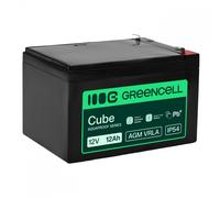 Batería sin mantenimiento Green Cell AGM VRLA 12V 12Ah para cajas registradoras, juguetes, cámaras (151x98.5x95mm)