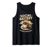 Batería social: diseño diario recién hecho elaboración Camiseta sin Mangas