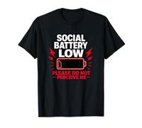 Batería Social Low Please Do Not Perceive Me Batería Regalo Camiseta