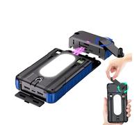 Batería Solar Portátil - Cargador Solar A Prueba De Golpes con Linterna, Manivela Manual | Cargador para Teléfono, Tablet Y Smartphone para Camping, Senderismo, Viajes Y Excursiones