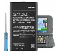 Batería SPR-003 de 1900 mAh para Nintendo 3DS XL/New 3DS XL/3DS XL/3DS LL/New 3DS LL, nueva actualización de iones de litio, batería de repuesto de alta capacidad con 1 herramienta de reparación (no