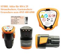 Batería STIHL para tijeras para arbustos HSA25, tijeras de podar, tijeras par...