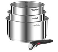 Batería Tefal Ingenio 4 Pcs - Inox, Inducción, Mango Extraíble