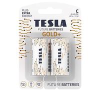 Batería Tesla C Gold+ alcalina - Plus Extra Energy Blister Foil LR14/1.5V Pack de 2