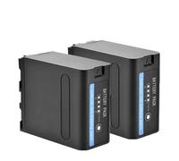 Batería Tipo C NP-F990 De 13400 MAh, Compatible con Sony, For F970, F960, F550, F750+Tipo C PD30W, Actualización del Indicador De Encendido(2PC Battery)