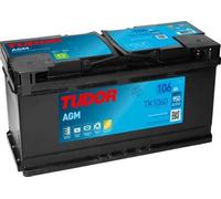 Batería Tudor TK1060 106Ah, Batería para coches equipados con sistema start-stop