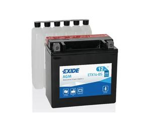 Batería Tudor YTX14-BS para moto AGM Hermética Exide