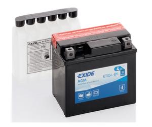 Batería Tudor YTX5L-BS para moto AGM Hermética Exide