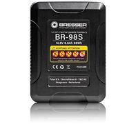 Batería V-Mount Bresser 98Wh compacta con D-Tap & USB, 6,8Ah, Pantalla LED, para cámara, luz y Smartphone