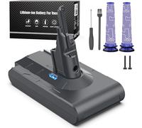 Batería V8 de 6500 mAh y 21,6 V para Aspiradora Dyson SV10 V8 Absolute Animal Fluffy Animal, Exclusiva con Gatillo y 2 Filtros