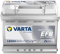 Batería Varta LED60 Dual Purpose Efb. 12V - 55Ah/640A (EN) Caja L2 (242x175x1...
