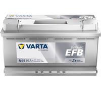 Batería Varta 95Ah N95 Start-Stop para coche - 12V 95Ah 850A EN borne + DCHA