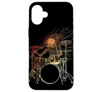 Batería Vintage Look Escuela de Música Carcasa para iPhone 16 Plus