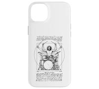 Batería Vitruvian Percussion Leonardo Da Vinci Vintage Tambores Carcasa para iPhone 14 Plus