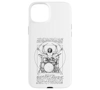 Batería Vitruvian Percussion Leonardo Da Vinci Vintage Tambores Carcasa para iPhone 15 Plus