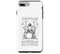 Batería Vitruvian Percussion Leonardo Da Vinci Vintage Tambores Carcasa para iPhone 7 Plus/8 Plus