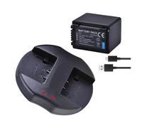 Batería VW-VBT380 VW-VBT190 + Cargador Dual USB, Compatible con Panasonic, HC-V110, HC-V130, HC-V210, HC-V250, HC-V260