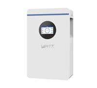 Batería WattCycle de 5,12 kWh, 48 V, 100 Ah, LiFePO4, para Montaje en Pared, UL1973, 6000 ciclos, Bluetooth, BMS, IP65, para Almacenamiento doméstico, Sistemas Fuera de la Red, autocaravanas y Barcos