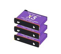 Batería X3 + 2 Ranuras For Cargador De Batería, 2300 MAh, Accesorios For Cámara De Acción Panorámica, Compatible con Insta360 One X3(3PCS)