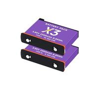 Batería X3 + 2 Ranuras For Cargador De Batería, 2300 MAh, Accesorios For Cámara De Acción Panorámica, Compatible con Insta360 One X3(2PCS)
