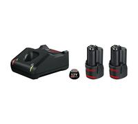 Batería y cargador Starter Set GAL 12V-4 y 2xGBA 12V 2 Ah (12 V, 2 baterías, 2 Ah)