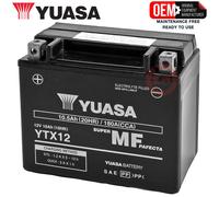 Yuasa YTX12 12V 180 CCA Batería Moto VRLA AGM Sin Mantenim.