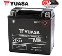 Batería YTX14-BS Yuasa Sellada Buell XB12SS Lightning Long 1200 2006-2010