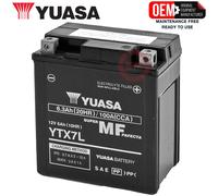 Yuasa Battery Batería YTX7L-WC 12V 6Ah AGM precargada sellada sin mantenimiento