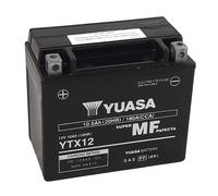 Batería YUASA W/C sin mantenimiento activada en fábrica - YTX12 FA