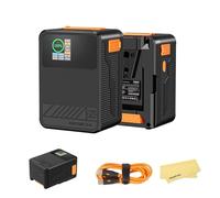 Batería ZGCINE X99 V2.0 V-Mount, batería V-Mount de 99Wh / 14.8V Compatible con Cargador rápido USB-C PD de 100 W, con PD USB-C Dual, D-Tap, Puerto DC Dual, Pantalla IPS de 1.3 Pulgadas para cámara