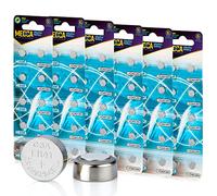 Baterías alcalinas de 1.5V - LR41, 192, 92A, LR736 y AG3 - Celda de Moneda de botón para audífonos, amplificadores, Relojes, Juguetes, Controles remotos, calculadoras, láseres, 60 Piezas