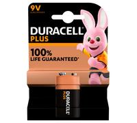 Baterías Alcalinas Duracell Plus 100, 9 V, 1 Pieza
