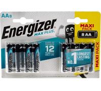 Baterías Alcalinas Energizer Max Plus AA, 8 Piezas.