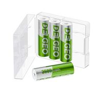 Baterías de Litio Recargables AA 4 Paquetes, 3600 mWh de Alta Capacidad 1,5 V Pilas AA, batería de Litio Recargable de Larga duración