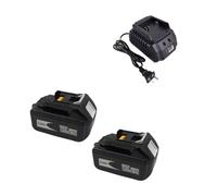 Baterías De Repuesto For Herramientas Eléctricas, Compatible con Makita LXT400, BL1860B, BL1860 Y BL1850 Las Series(2pcs 5000mAh with Charger)