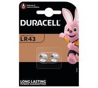 Baterías Duracell LR43 Alcalinas 1,5 V - 2 Piezas