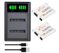 Baterías NB-11L y Cargador LED USB con Puerto Tipo C, 2 baterías Recargables para Canon NB-11LH PowerShot A2400 A2500 A2600 A3400 A3500 A4000 IS ELPH 320 340 350 HS IXUS 265