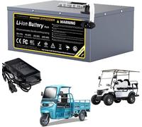 Baterías para Triciclo de 48V, 60V y 72V, Paquete baterías Litio 85Ah 90Ah 100Ah 115Ah 120Ah 135Ah, Gran Capacidad con Cargador para Motocicleta/Scooter