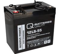 Baterías Q-12LS-55 / 12V - 55Ah Batería De Plomo Tipo Estándar AGM VRLA 10 Años