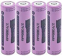 Baterías Recargables 3,7 V 3800 Mah Icr 18650 Batería Recargable De Iones De Litio para Linterna Banco De Energía Cámara De Luz LED,4 Habitaciones