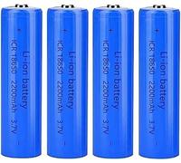 Baterías Recargables De Alta Capacidad 18650 Batterie Au Lithium 3,7 V 2200 MAh Li-Ion Baterías Recargables 18650 Batterie Bouton Pour Lampe De Poche, Sonnettes, Phares