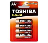 Toshiba Alkaline LR6 Pack de 4 Pilas AA Alcalinas 1.5V