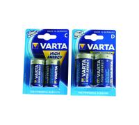 Blíster de 2 pilas alcalinas High Energy D LR20 - VARTA