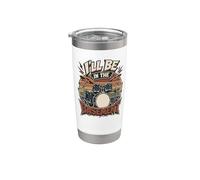 Baterista de rock divertido para hombres I'll Be in The Basement Vaso térmico de acero inoxidable de doble pared