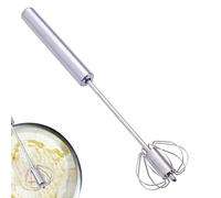 Bates de huevo de acero inoxidable - bate de huevo manual, mezclador de mano semiautomático | Broom a mano alzada, mezclador de río antiadherente, utensilios de cocina y artilugios para crema loca