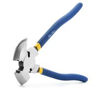 Bates - Pinza de valla - 27 cm, azul, herramienta multifunción cortacercas, cortaclavos, extractor de grapas