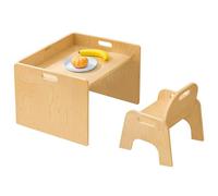 Bateso Juego Montessori de Mesa y Silla para niños pequeños, Muebles Infantiles para Jugar, Comer y Hacer Manualidades, Ideal para niños y niñas de 1 a 3 años